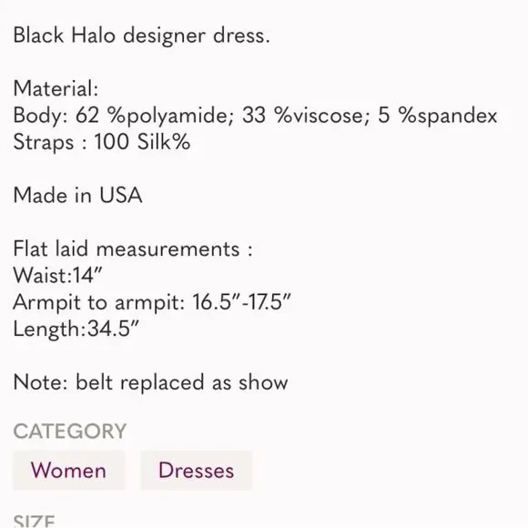 Black Halo | Babydoll dress with sheer Silk straps​ - Picture 8 of 8